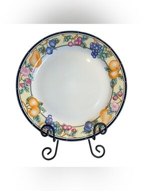 One ONEIDA Select Chop Plate Stoneware Orchard Pattern 12" Discontinued